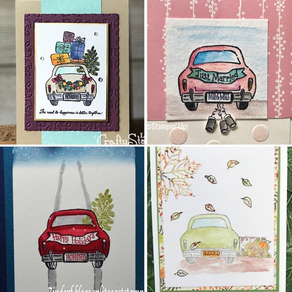 Stampin Up "Wonderful Life" Stamp Set – Wedding, Christmas, Car, Gifts, Married - Picture 3 of 4